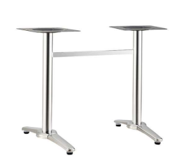 DOUBLE TABLE BASE WITH STAINLESS STEEL LEGS AND ALUMINIUM FRAME 06935 ΔΙΠΛΗ ΒΑΣΗ ΤΡΑΠΕΖΙΟΥ ΜΕ ΠΛΑΙΣΙΟ ΑΛΟΥΜΙΝΙΟΥ ΚΑΙ ΠΟΔΙΑ ΑΠΟ ΑΝΟΞΕΙΔΩΤΟ ΑΤΣΑΛΙ 06935